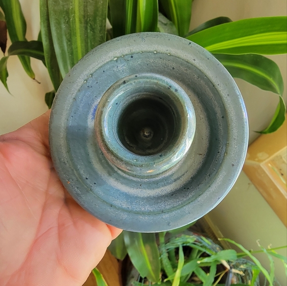 HAND CRAFTED Ceramic candlestick holder. - Picture 2 of 4